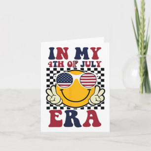I min 4:e juli Era, Lilla Patriotic USA flagga Ame Kort