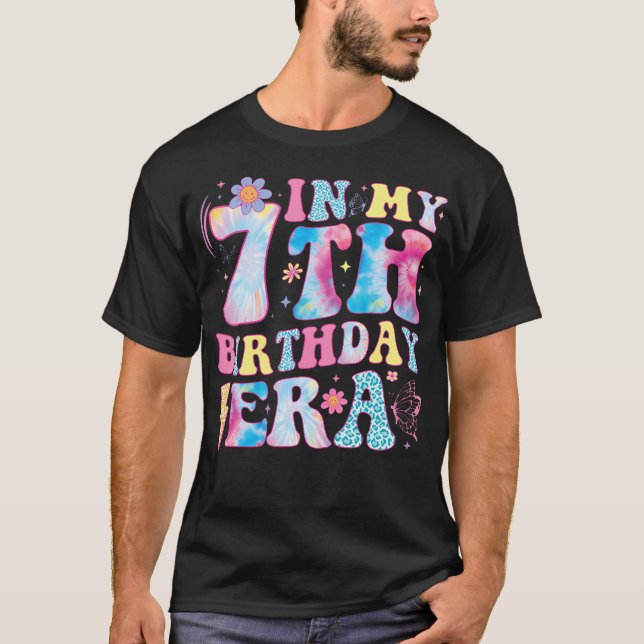 I min 7:e-födelsedagseftermiddag 7-årsdag t shirt (Framsida)