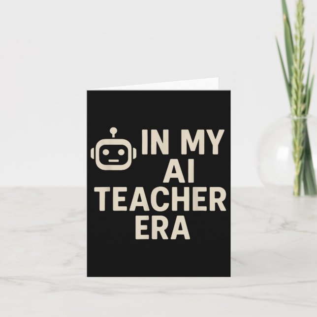I min Ai Teacher Era Back to school Kort (Framsida)