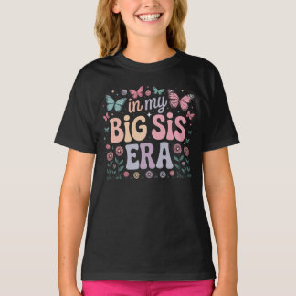 I Min Äldre Syster-era Söt Fjäril Blomma T Shirt