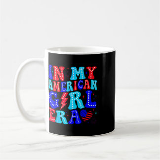 I Min Amerikanska Tjej Era Retro 4:e Juli Fjärde G Kaffemugg