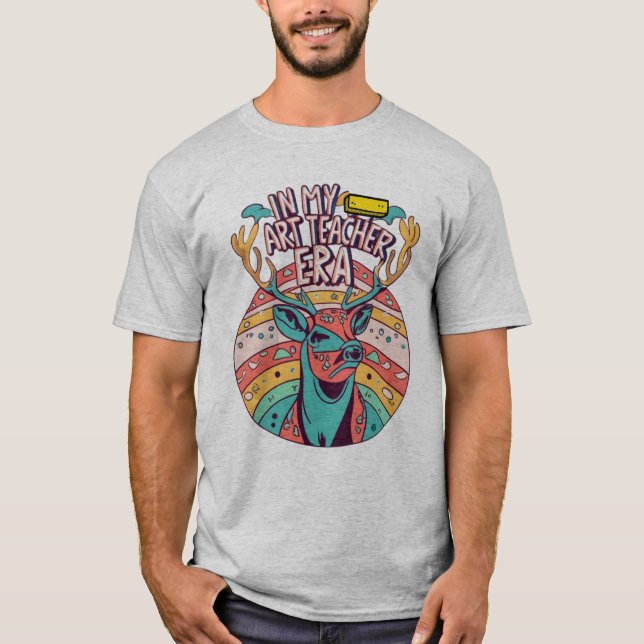 I min Art Teacher Era Unisex Softstyle T Shirt (Framsida)