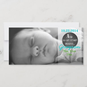 I min artikel börjar Chalk Design Birth-meddelande Meddelande