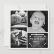 I min artikel börjar Chalk Design Birth-meddelande