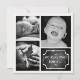 I min artikel börjar Chalk Design Birth-meddelande Meddelande