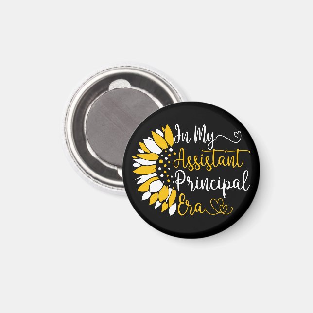 I min assistent Principal Era School Lacher Funny Magnet (Front/Back)