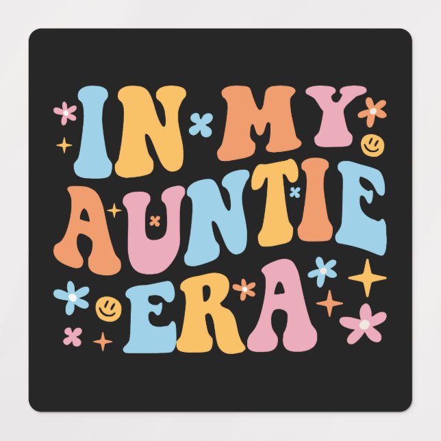 I min Auntie Era I Klistermärke (Design 1)