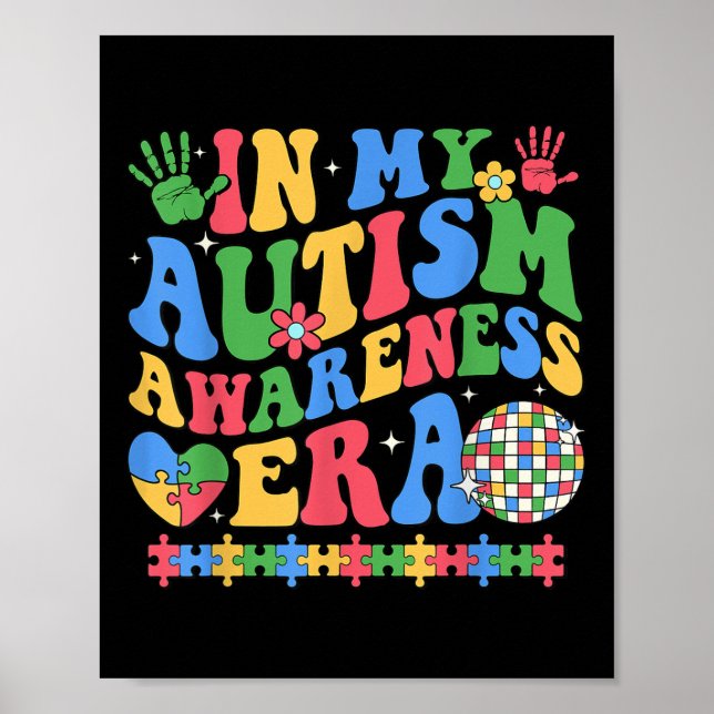 I min autismkunskap Era Retro Disco i april Poster (Framsidan)