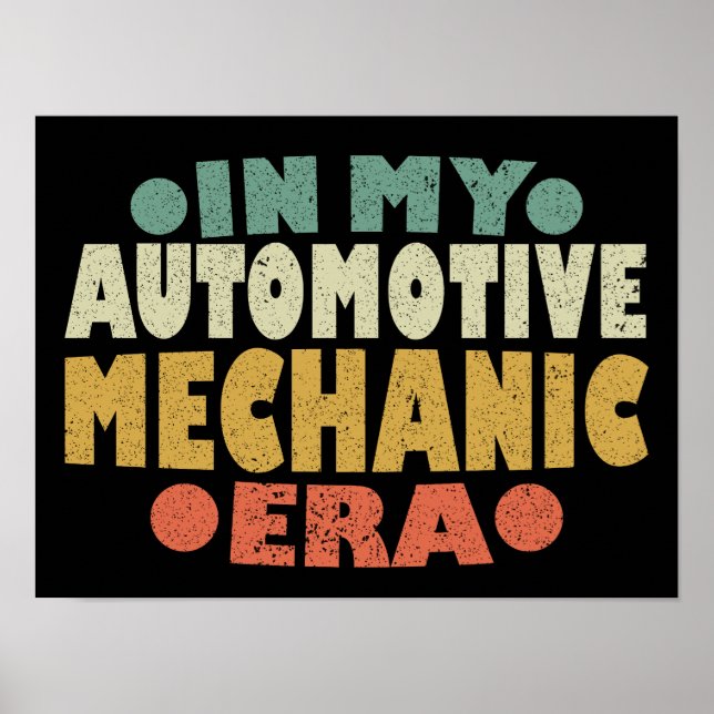 I min automatiska mekaniska ERA Retro-Vintage Poster (Framsidan)