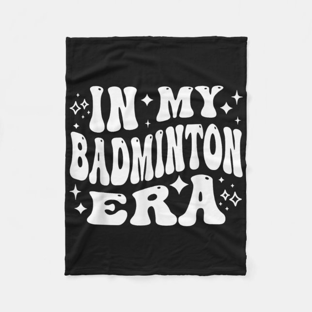 I Min Badminton-era - Roligt Shuttle Fleecefilt (Framsidan)