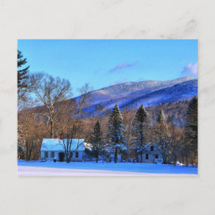 I min bakgård- vykort från New England