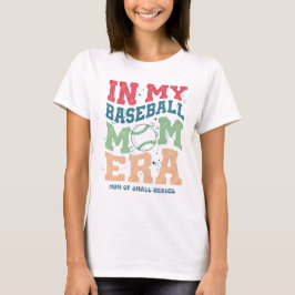 I Min Basebollsmamma-era Retro Vintage-citat T Shirt