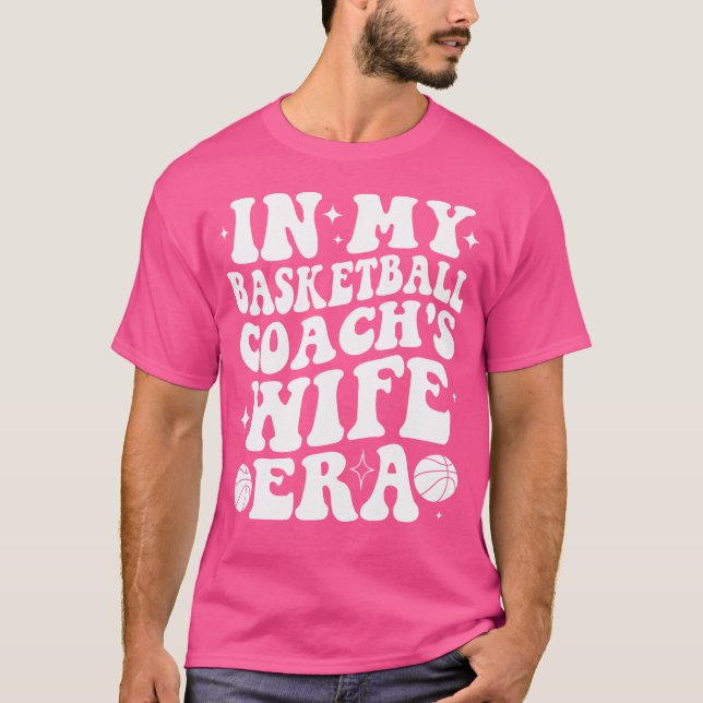 I min basketboll, Coachs fru Era Groovy Basketbal T Shirt (Framsida)