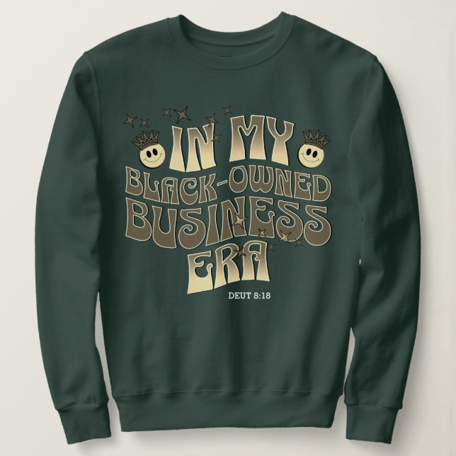 I MIN BLACKÄGDA AFFÄRSVERKSAMHET ERA Roligt Groovy T Shirt (Design framsida)