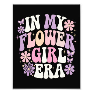 I Min Blomsterflicka-era Retro Groovy Blomma Fototryck