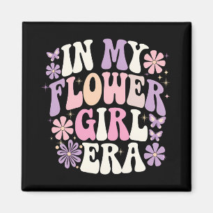 I Min Blomsterflicka-era Retro Groovy Blomma Magnet