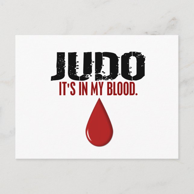 I min Blood JUDO Vykort (Framsida)