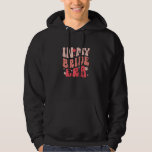 I min Bride Era Groovy Förlovning Fiance Bachelore Hoodie<br><div class="desc">På mitt Bride Era Groovy Förlovning Fiance Bachelorette Party</div>