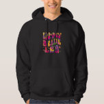 I min Bride Era Groovy Förlovning Fiance Bachelore Hoodie<br><div class="desc">På mitt Bride Era Groovy Förlovning Fiance Bachelorette Party</div>