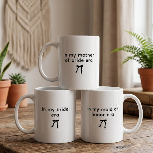 I Min Brud Era Minimalistisk Båg Coquette Anpassad Kaffemugg