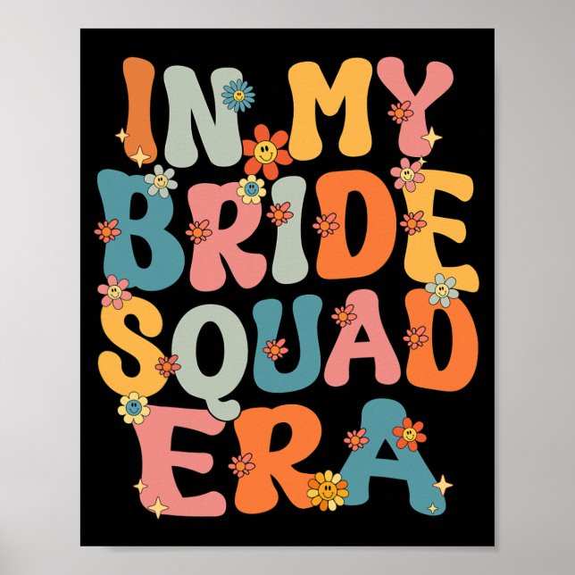 I Min Brudtidsålder Groovy Brudtroj Bröllop  Poster (Framsidan)