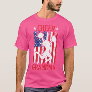 I Min Cheer Mormor Era Cheerleading Familj Usa T Shirt