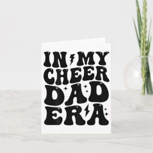 I Min Cheer Pappa Era Cheerleading Fotboll Cheerle Kort