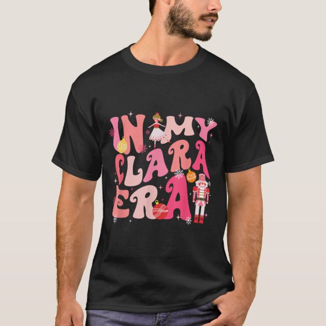 I min Clara Era Nutcracker Julafton jul Pajamas T Shirt (Framsida)