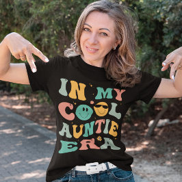 I min Coola Auntie Era Groovy Moster Retro T Shirt