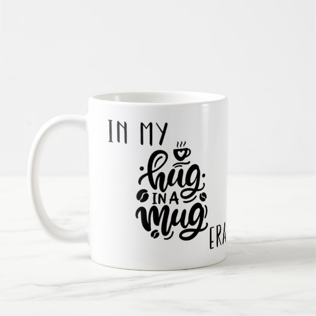 I min Cosmic Cat Hug i en Mugg Era-kaffe Mugg (Vänster)