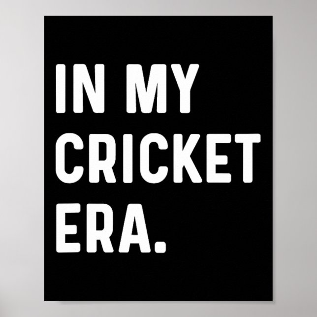 I Min Cricket-era - Pitch Wicket Sport  Poster (Framsidan)