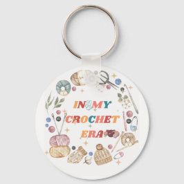 I min Crochet Era-skjorta, Crafter Mamma Gift, Cro Nyckelring