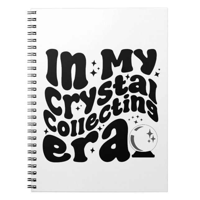 I min Crystal Collating Era Groovy Retro Funny Anteckningsbok (Framsidan)