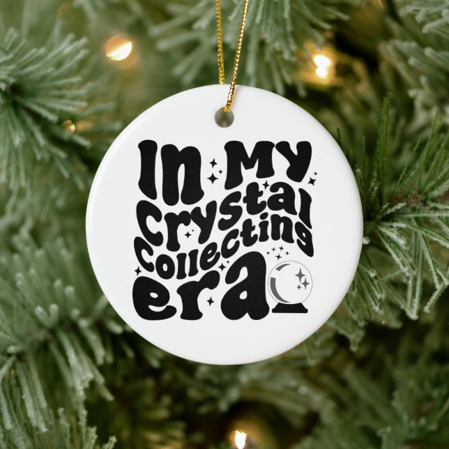I min Crystal Collating Era Groovy Retro Funny Julgransprydnad Keramik (Träd)