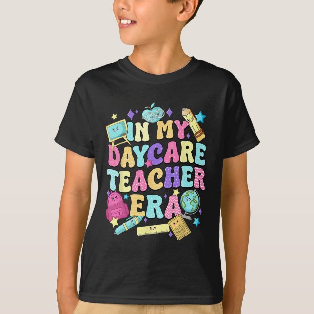 I Min Dagis Lärar Era Dagis Leverantör Barn  T Shirt (Framsida)
