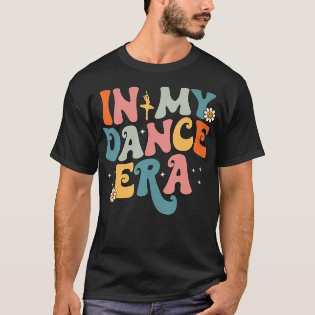 I min dansera Ballet Dancer Groovy Retro T Shirt (Framsida)