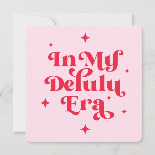 I min Delulu Era Inbjudningar (Framsida)