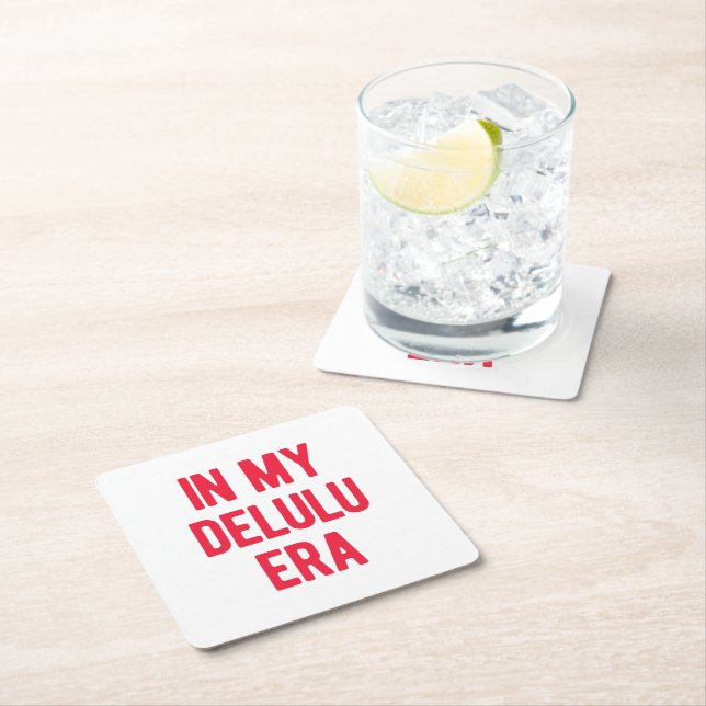 I min Delulu Era Underlägg Papper Kvadrat (Insitu)