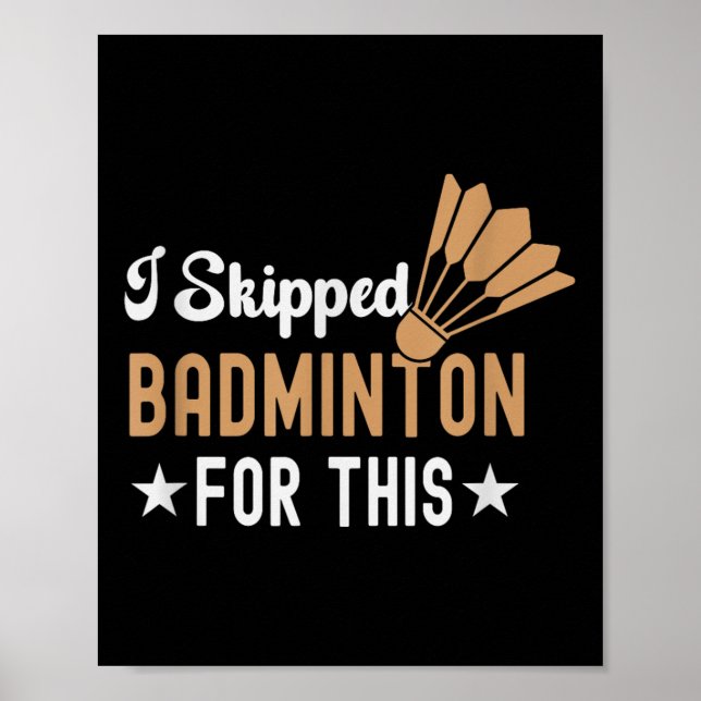 I min Dna Badminton Shuttle Racket Badminton P Poster (Framsidan)