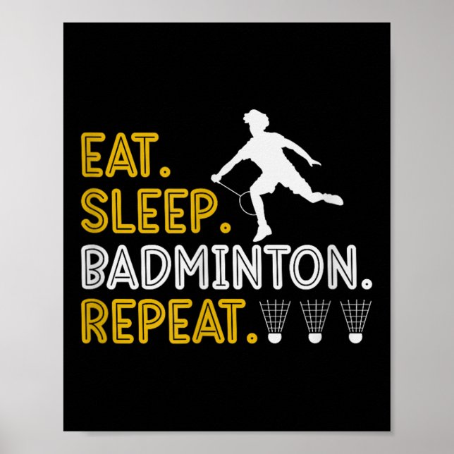 I min Dna Badminton Shuttle Racket Badminton P Poster (Framsidan)