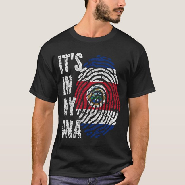 I MIN DNA Costa Rica Flagga Manar Women Kids T Shirt (Framsida)