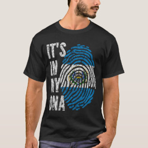 I MIN DNA El Salvador Flagga Women Kids T Shirt