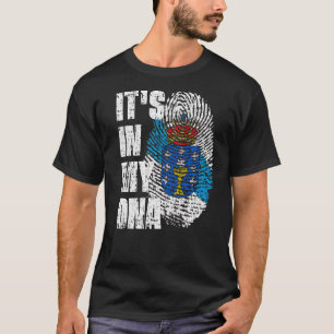 I min Dna Galicia-Flagga Galicien T Shirt