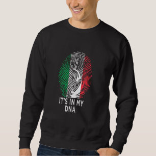 I min DNA-Italien Flagga Italienska Manar Women-Pr Lång Ärmad Tröja