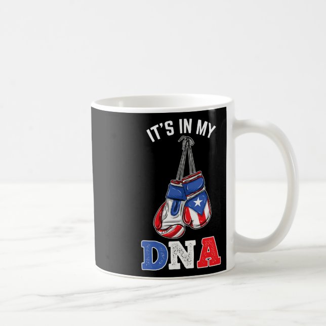 I min Dna Puerto Rican Boxing Kaffemugg (Höger)
