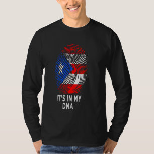 I min Dna Puerto Rico Rican Flagga Women Ki T Shirt