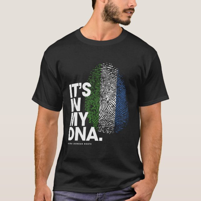 I min DNA-Sierra Leone Flagga Shirt Sierra Leon T (Framsida)