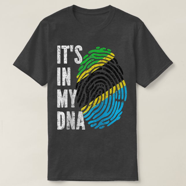 I MIN DNA Tanzania Flagga Tanzanian Raglan Base T Shirt (Design framsida)