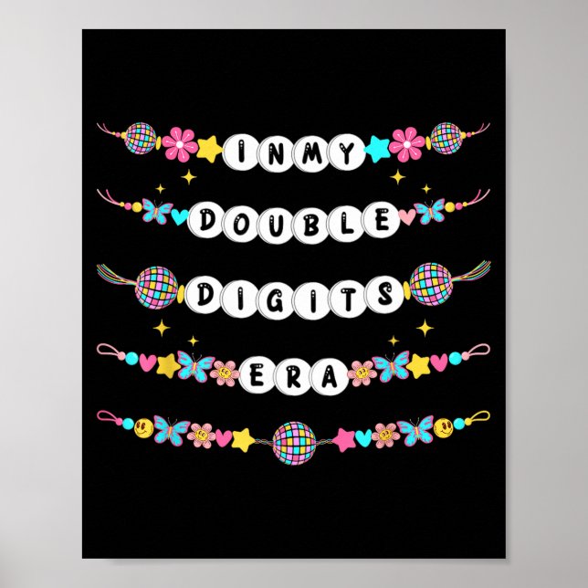 I Min Dubbla Siffra-eran Vänskapsarmband 10:e  Poster (Framsidan)