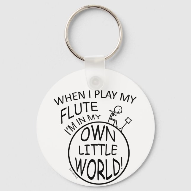 I min egen lilla världsflöjt nyckelring (Framsida)